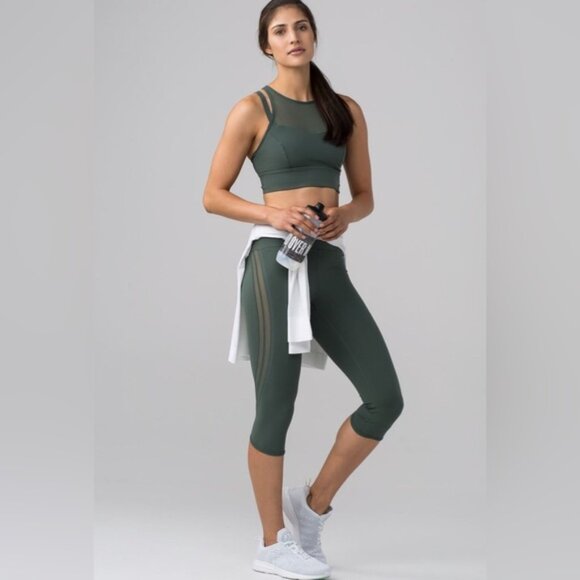 Lululemon Sun Setter Crop (17”)Dark Forest - Picture 6 of 12